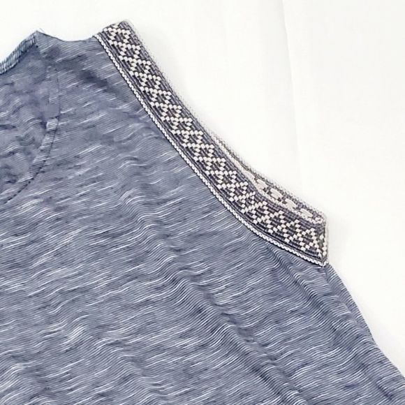 FINAL PRICE 🔥 ANTHROPOLOGIE W5 Americana Printed Tape Top - Picture 5 of 8